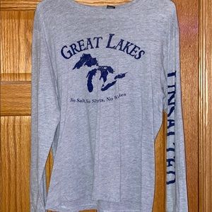 long sleeve grey shirt